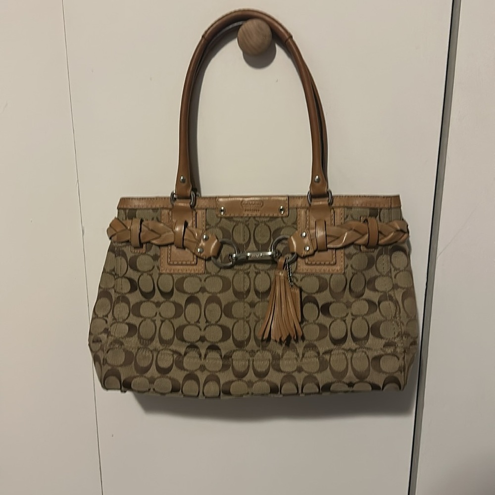 COACH medium canvas signature bag